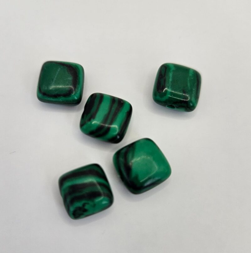 MALACHITE KRAAL 8.5MM PER 5  STUKS   #4102