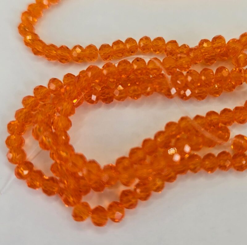 FACETKRAAL 2MM ORANGE PER 150ST  #7006