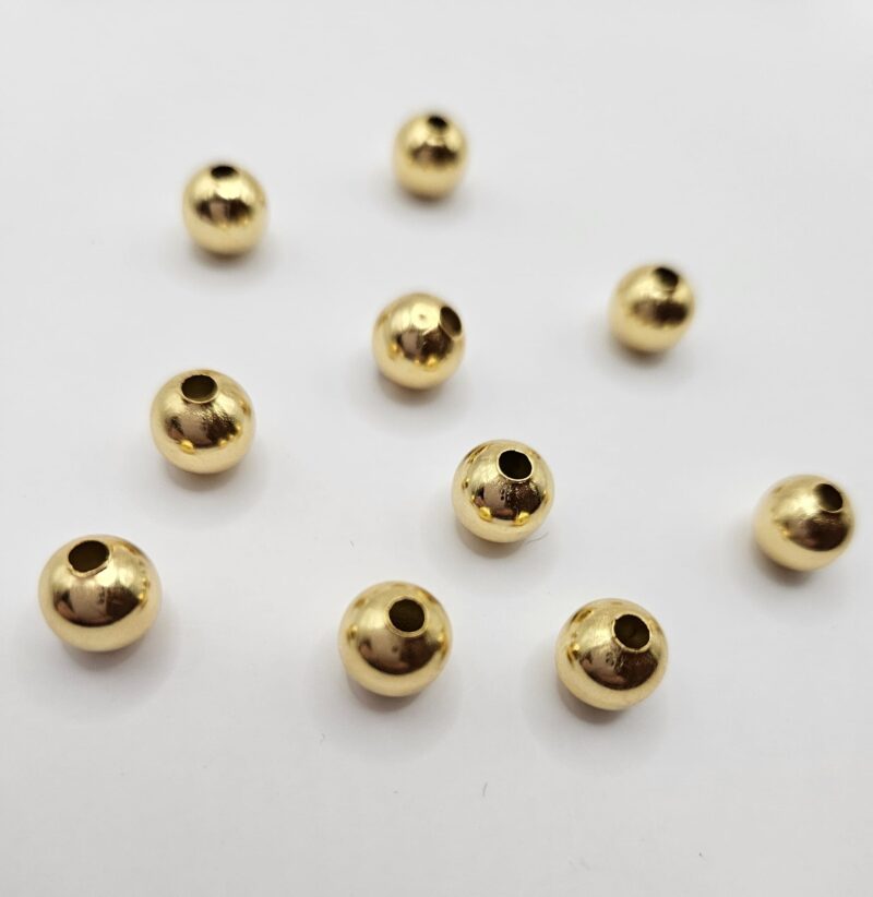 RVS STAINLESS STEEL GOLD 5 MM  25 STUKS #2505