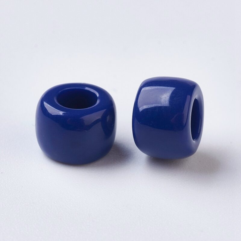 RONDELLEN BEADS  BLAUW, 8x5~6 mm, gat: 4 mm,   PER 40 STUKS / #7050