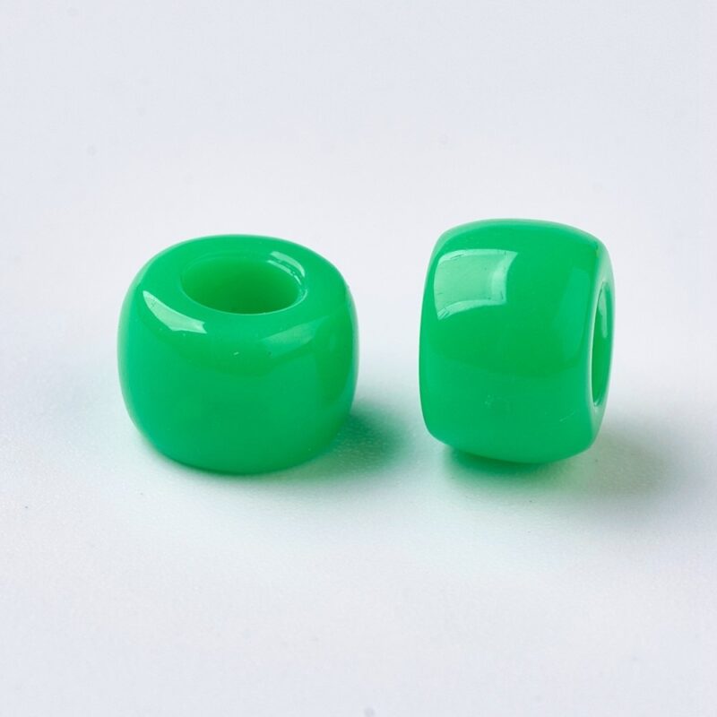 RONDELLEN BEADS GROEN , 8x5~6 mm, gat: 4 mm,   PER 40 STUKS / #7051