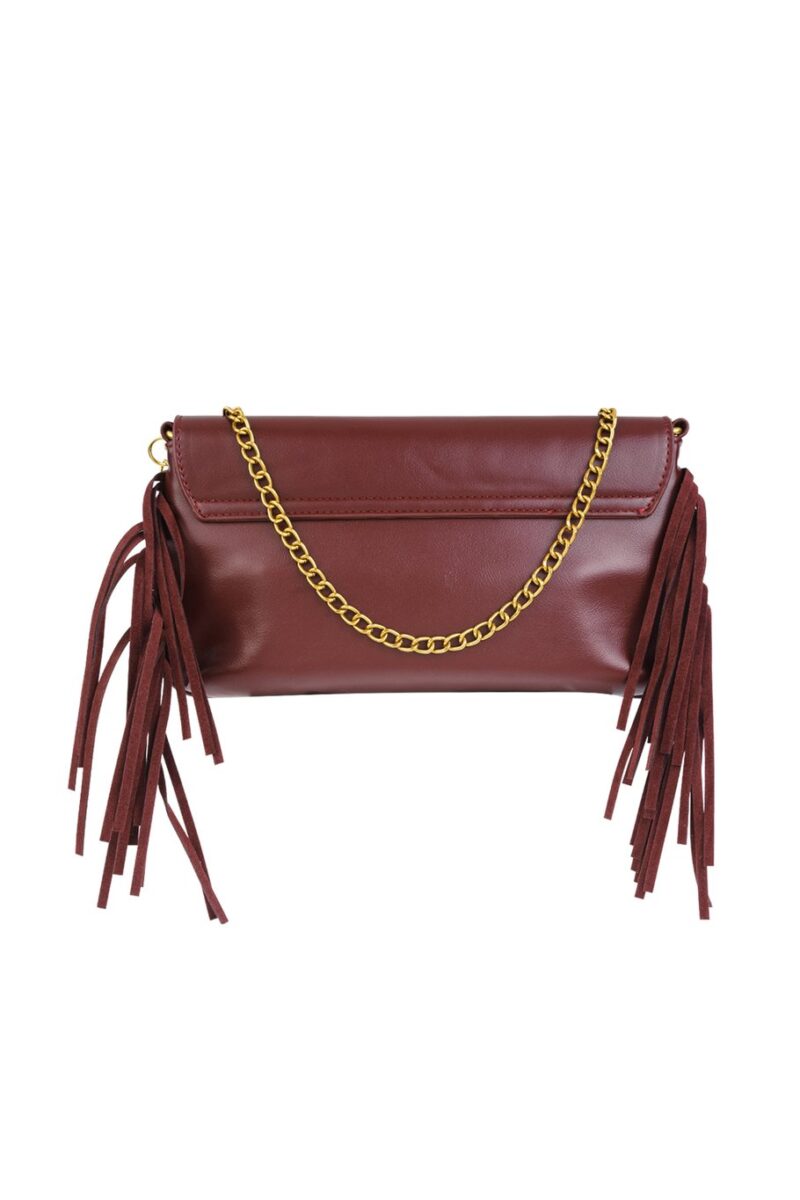 PRE-ORDER Schoudertassen Geometrisch Punk PU WINE RED