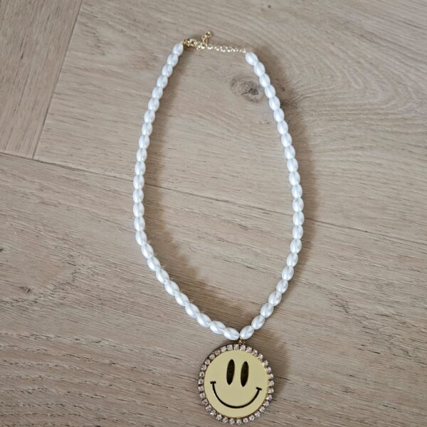 KETTING PAREL WIL  45 CM  SMILEY HANGER KLEUR GOUD