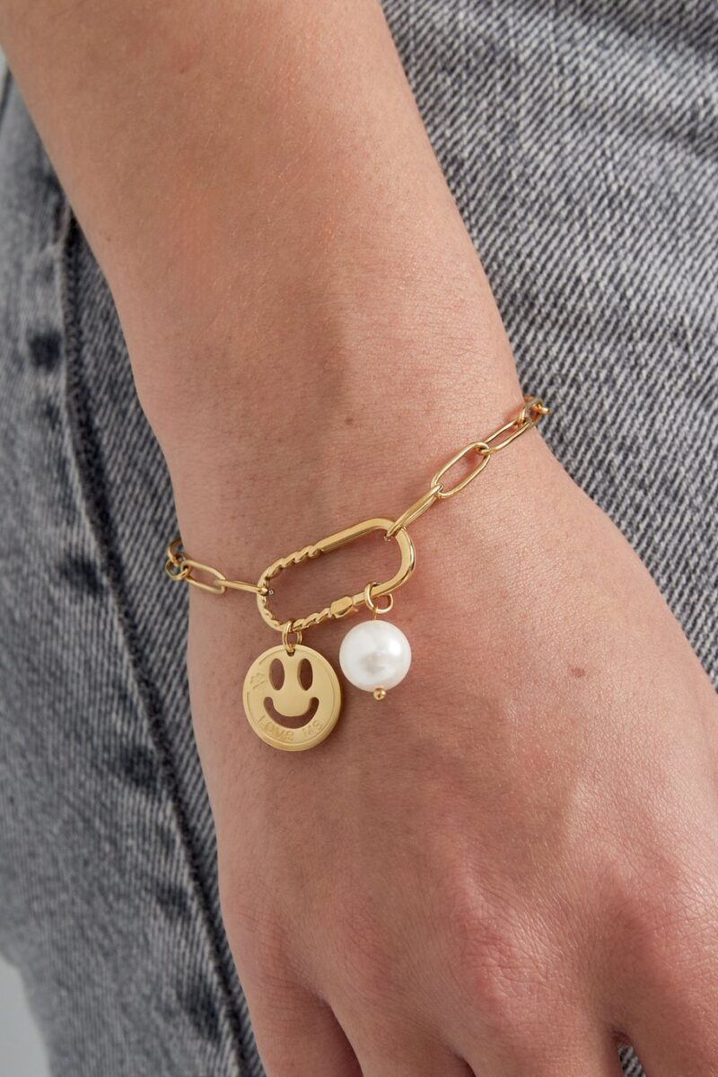 PRE-ORDER  smiley schakelarmband