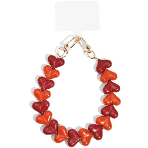 PRE-ORDER  Dubbele hart telefoonkoord Crimson