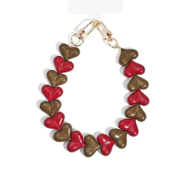 PRE-ORDER  Dubbele hart telefoonkoord BROWN